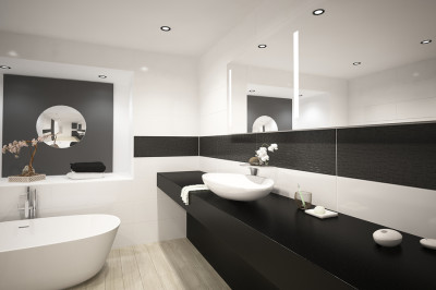 Modern design luxury bathroom interior